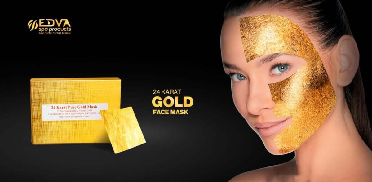 1.Gold Face Mask